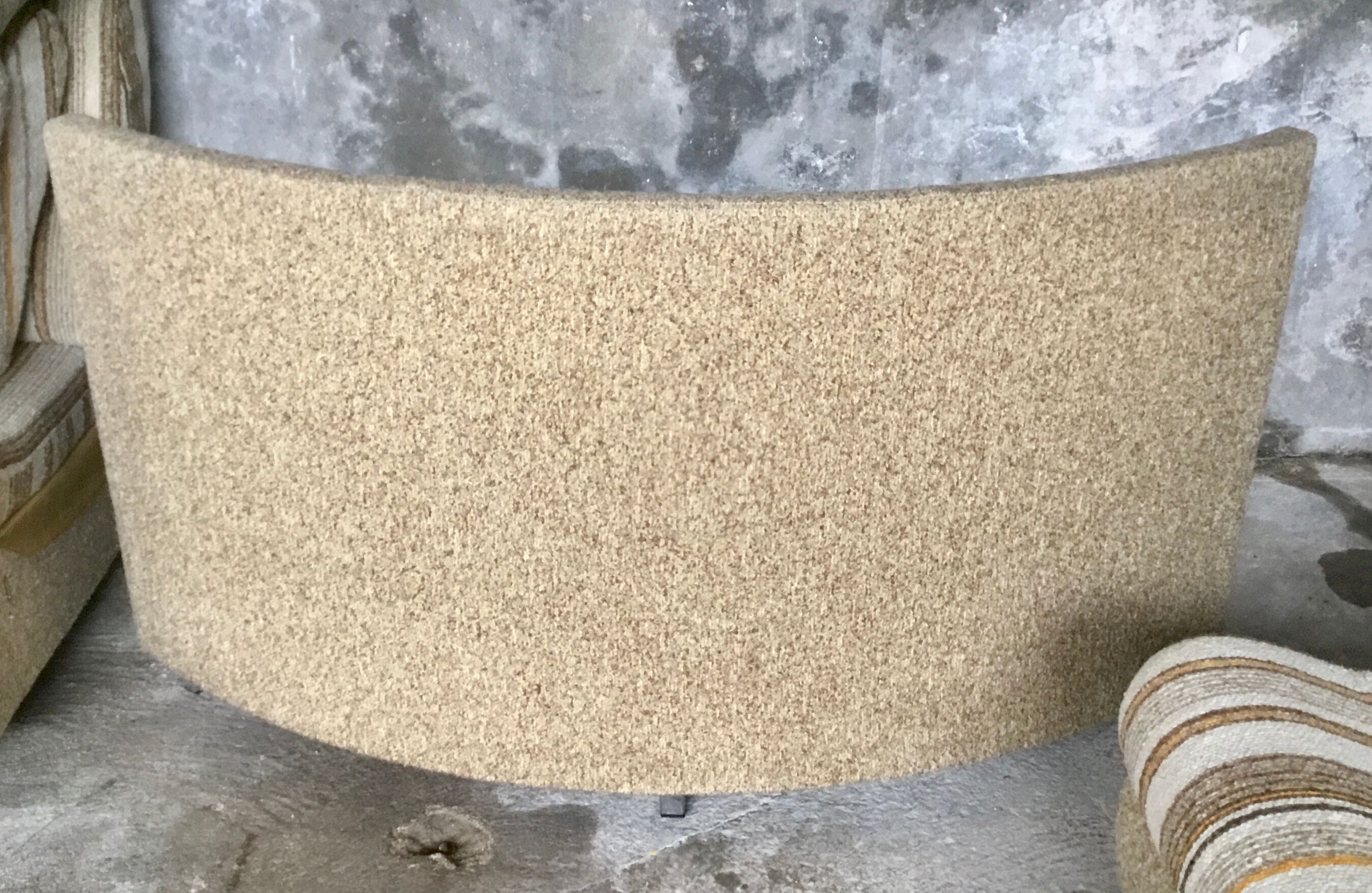 Corner sofa convertible in antique wool brand GMC seats - design 1970