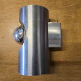 Pipe wall lamp by Oxar in aluminum from the 70s