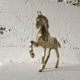 Vintage brass horse sculpture