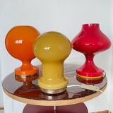Opal glass desk lamp, Czechoslovakia