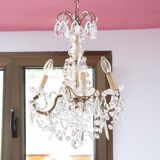 Old chandelier 4 burners bronze and tassels