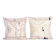 Set of 2 vintage embroidered cushion covers 53x56 cm
