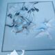 Two vintage paintings made with feathers, hummingbird motif