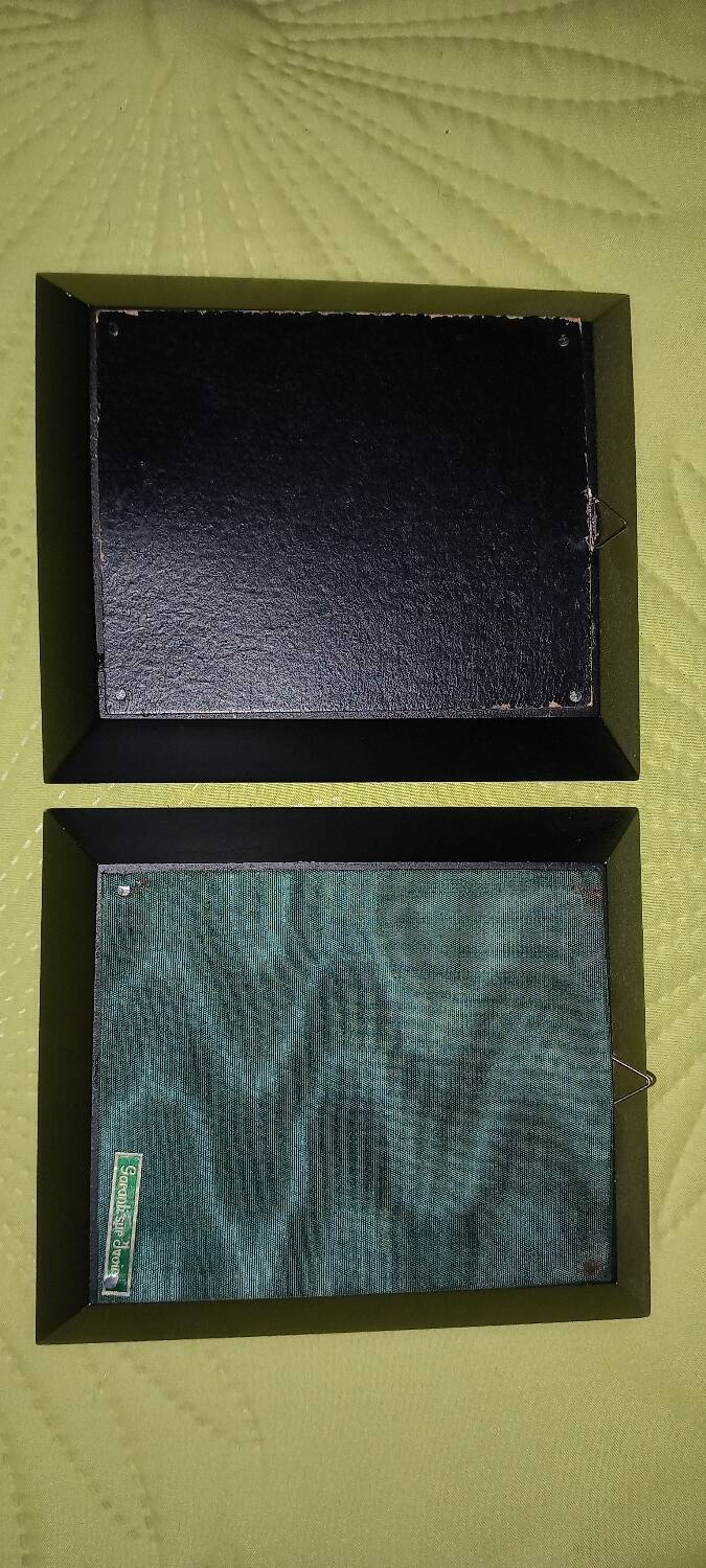 Old miniature paintings ebony frame