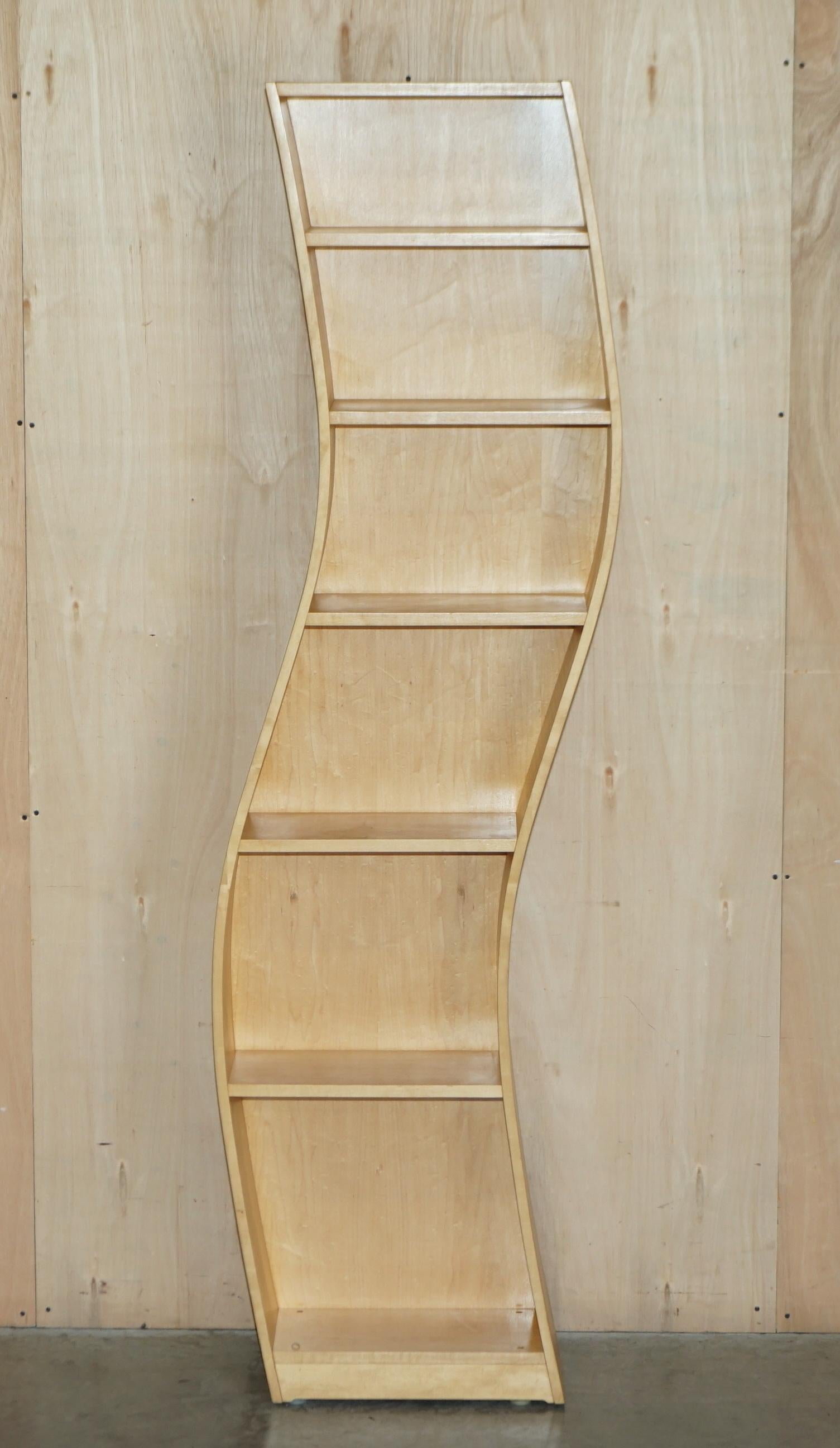 Birch libraries in three curved sections
