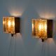 Pair of 2 Danish vintage Kalmar sconces by Vitrika, 1960s