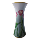 Art Nouveau glazed ceramic vase with Tulip decoration from the Sphère house