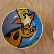 Bowl or small dish by the artist Guillaume Cornelis or Corneille from 2001.