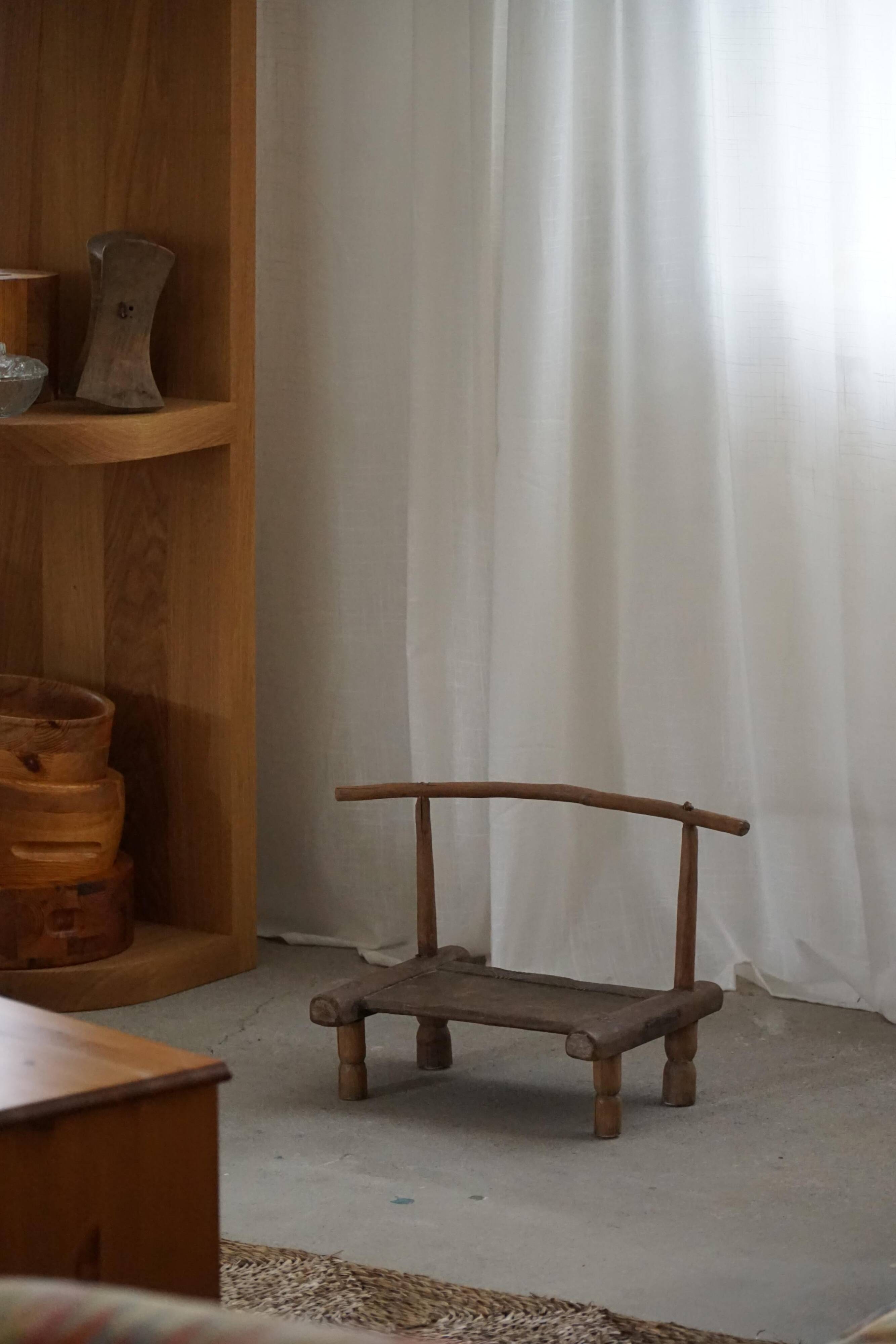Wabi Sabi Antique African Stool / Chair, Decorative Object, Early 20th Century
