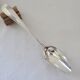 Silver metal serving spoon