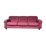 Three-seater corduroy sofa in pink, Piazzesi