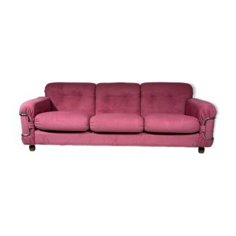 3 seater sofa in pink corduroy, Piazzesi