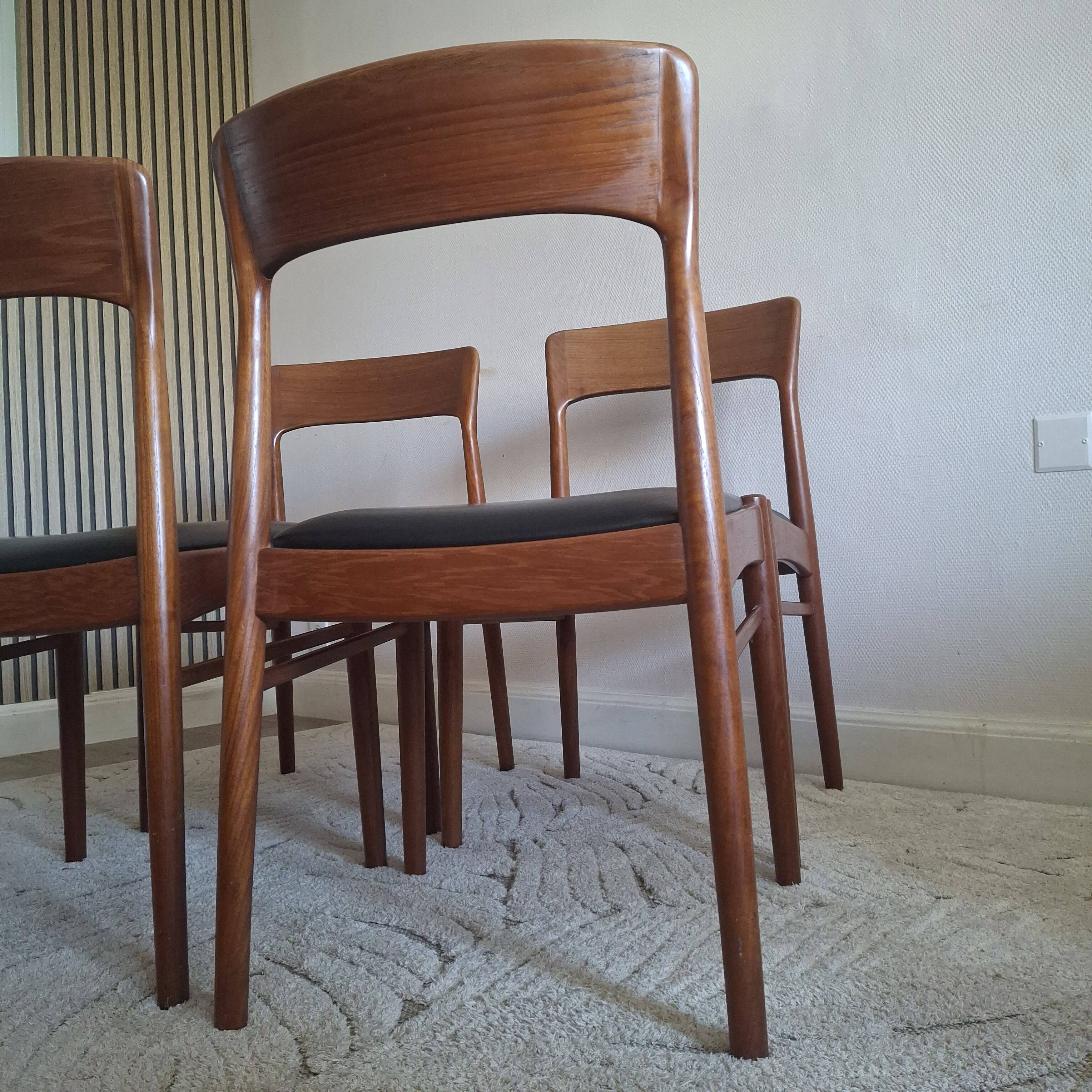 Danish dining chairs by Kai Kristiansen K.S.