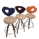 Set of 3 stools – Giorgio Saporiti for Il Loft – Italy, 1970s/80s