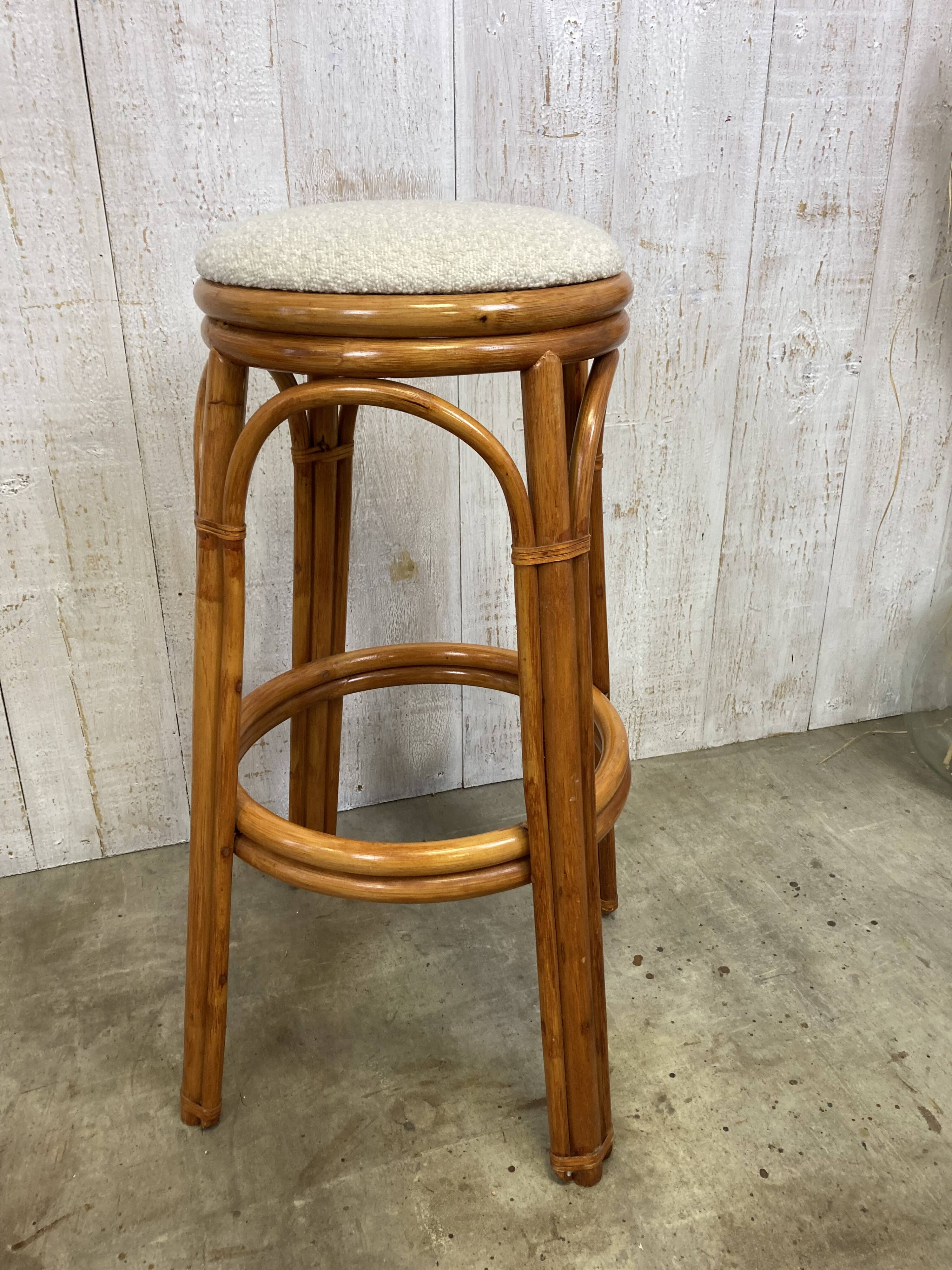 Rattan bar stool