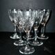 Set of 6 chantilly white wine glasses, cut crystal from saint-louis, h14cm