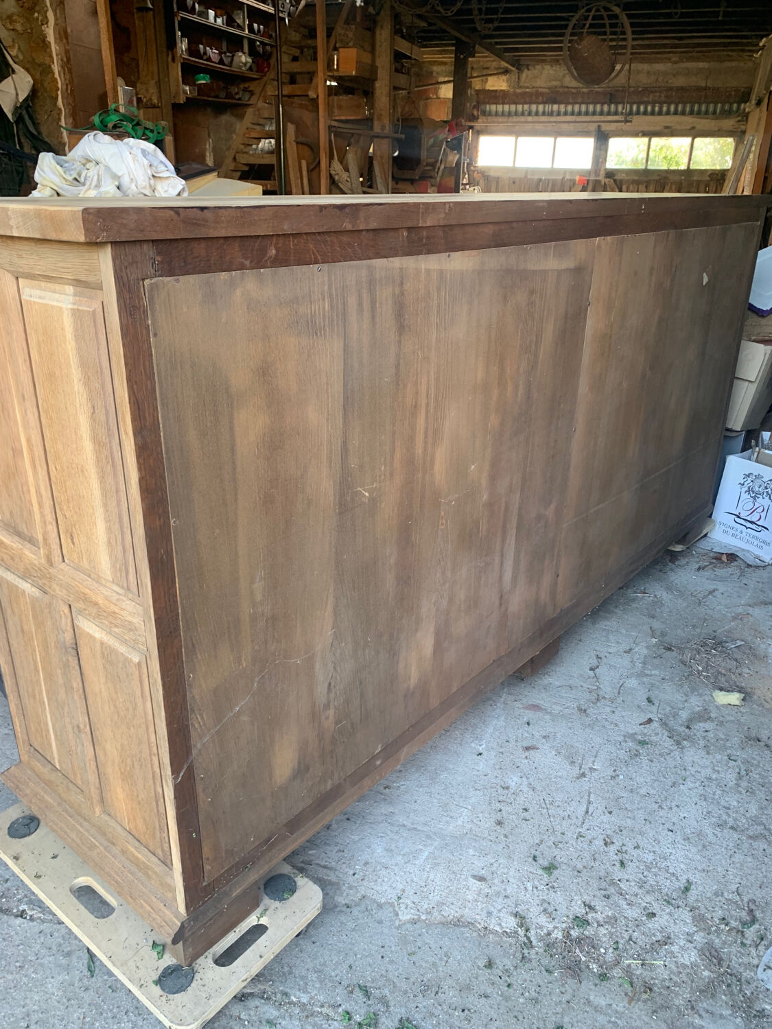 Steel wood sideboard