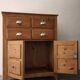 Small antique workshop furniture made of solid wood.