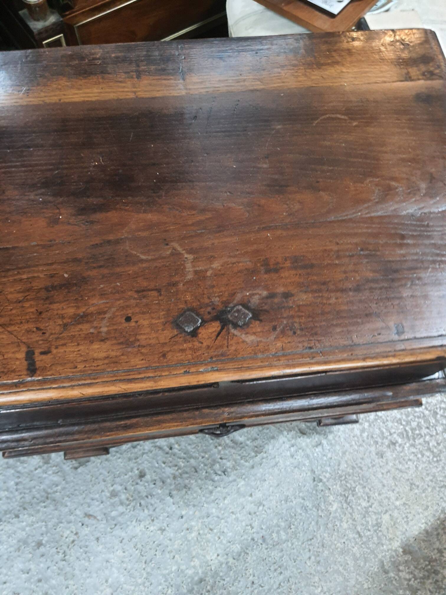 Small 19th century oak chest