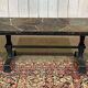 Coffee table in wrought iron with a slate top, work from the 1950s.