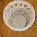 Braided ceramic pot cover - vintage
