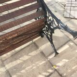 Banc de jardin en bois et fonte