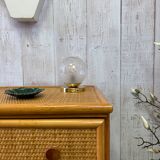 Vintage rattan chest of drawers