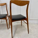 Set of 4 Scandinavian teak chairs