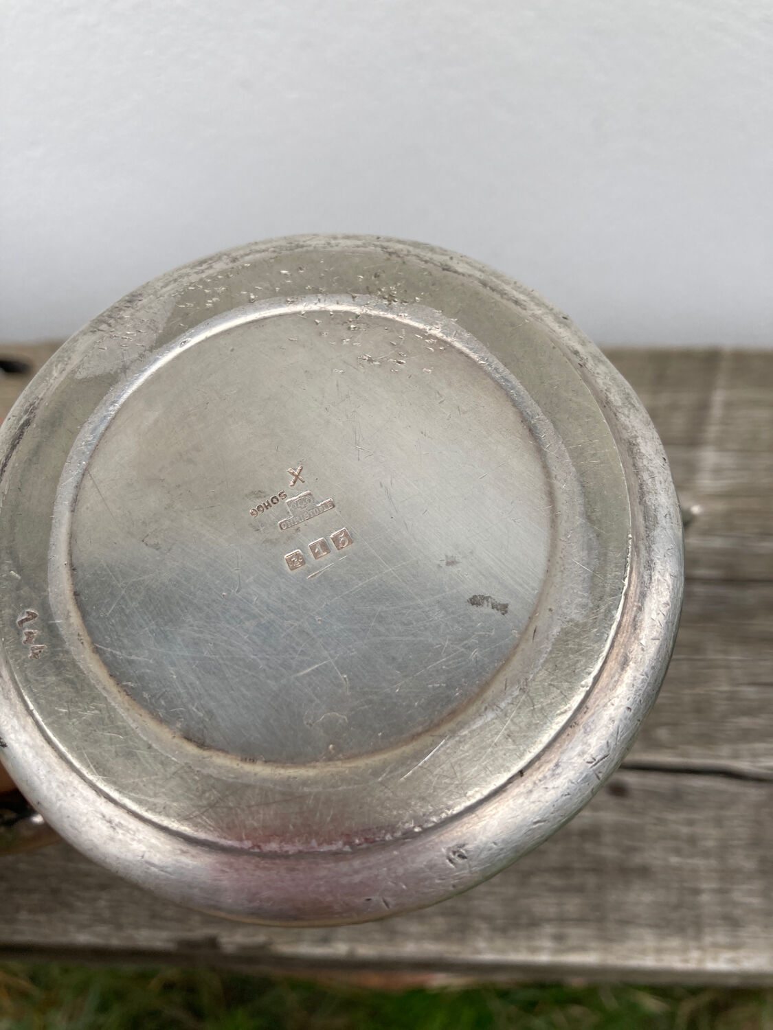 Christofle teapot in silver metal hotel 1930