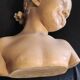 Bust "the laughing" after jean-baptiste pigalle in plaster