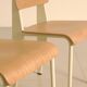Ensemble de 4 chaises crèmes "Standard" par Jean Prouvé pour Vitra 00's