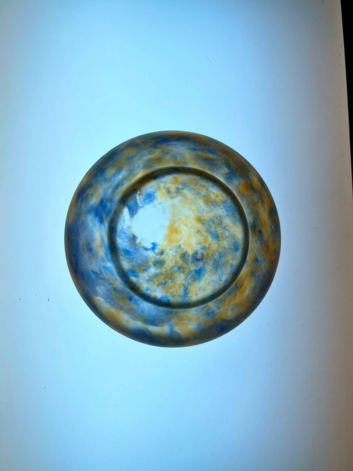 Small glass paste cut by Muller Frères Lunéville, in multi-coloured glass.