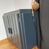 Charcoal grey sideboard, marble top