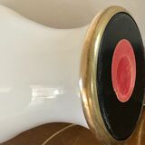 Vintage opaline lamp and brass 50 cm