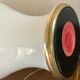 Vintage opaline lamp and brass 50 cm
