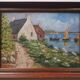 Tableau ancien Bord de mer en Bretagne signé A Guillemet
