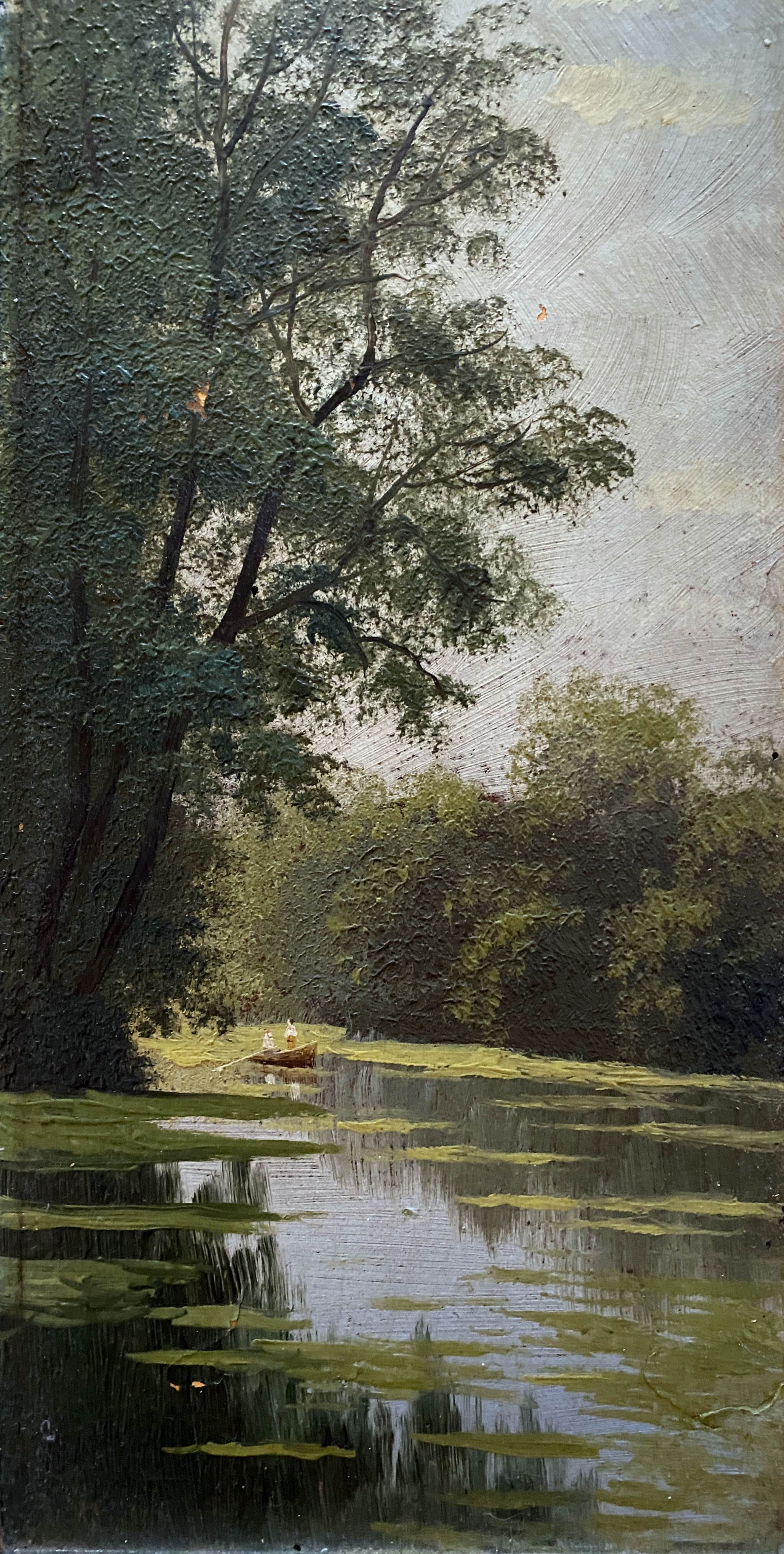 Table "Boat over the water" HST/P middle XXth and frame