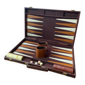 Jeu de backgammon, mallette vintage, A.Morize & Cie