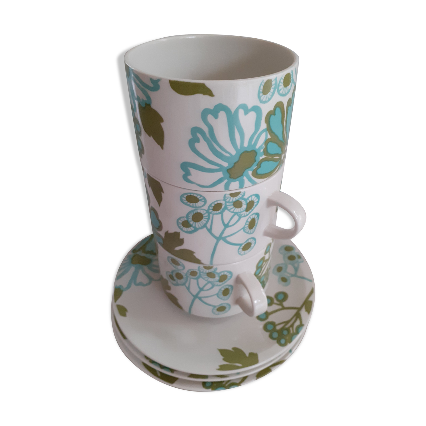 Trio of cups Villeroy and Boch: Scarlett from the 1970s