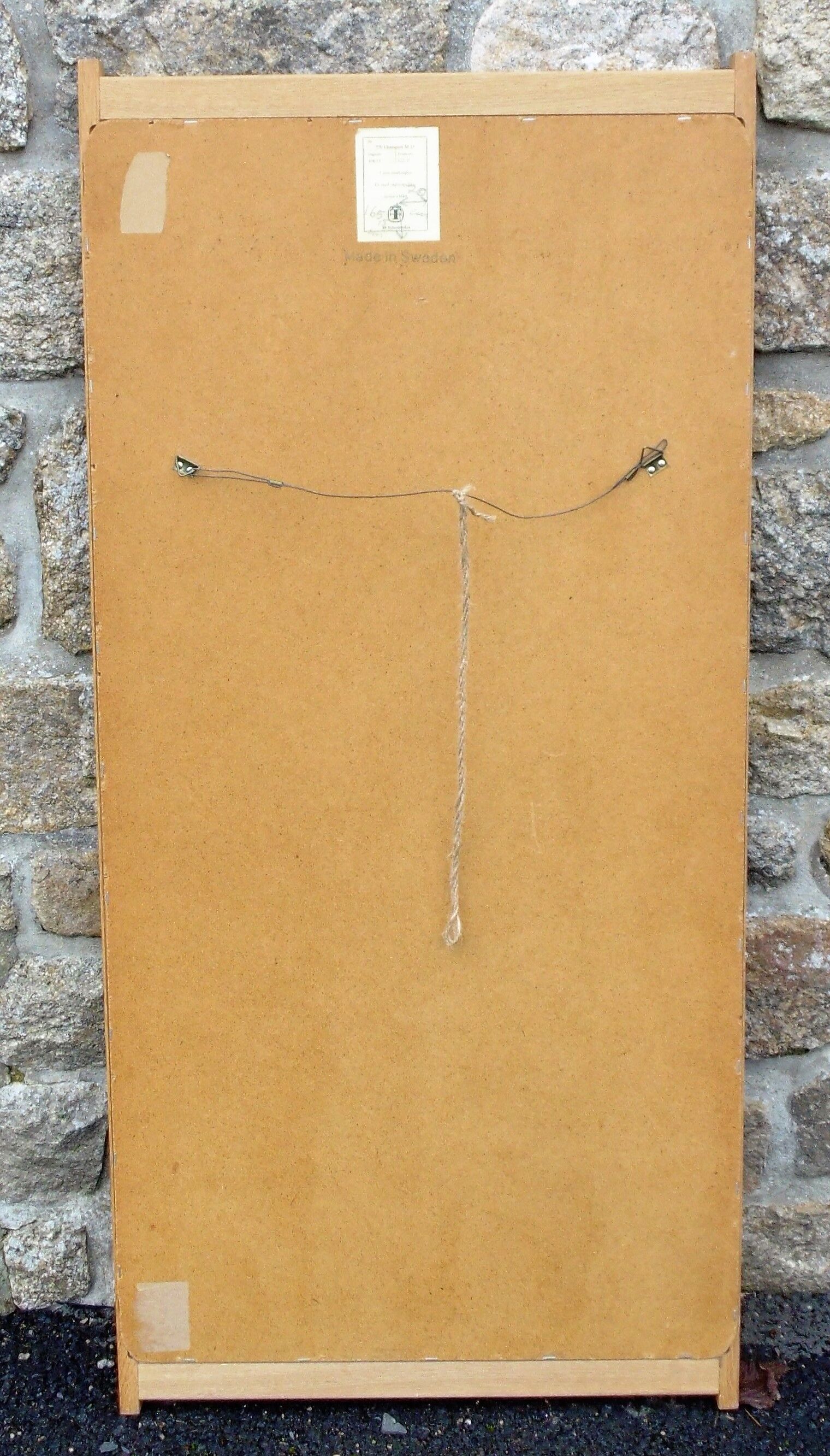 Vintage Scandinavian teak mirror Froseke Nybrofabriken 60s