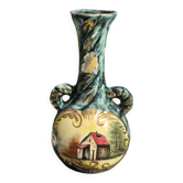 Splendide vase Amphore Hubert Bequet - Vintage
