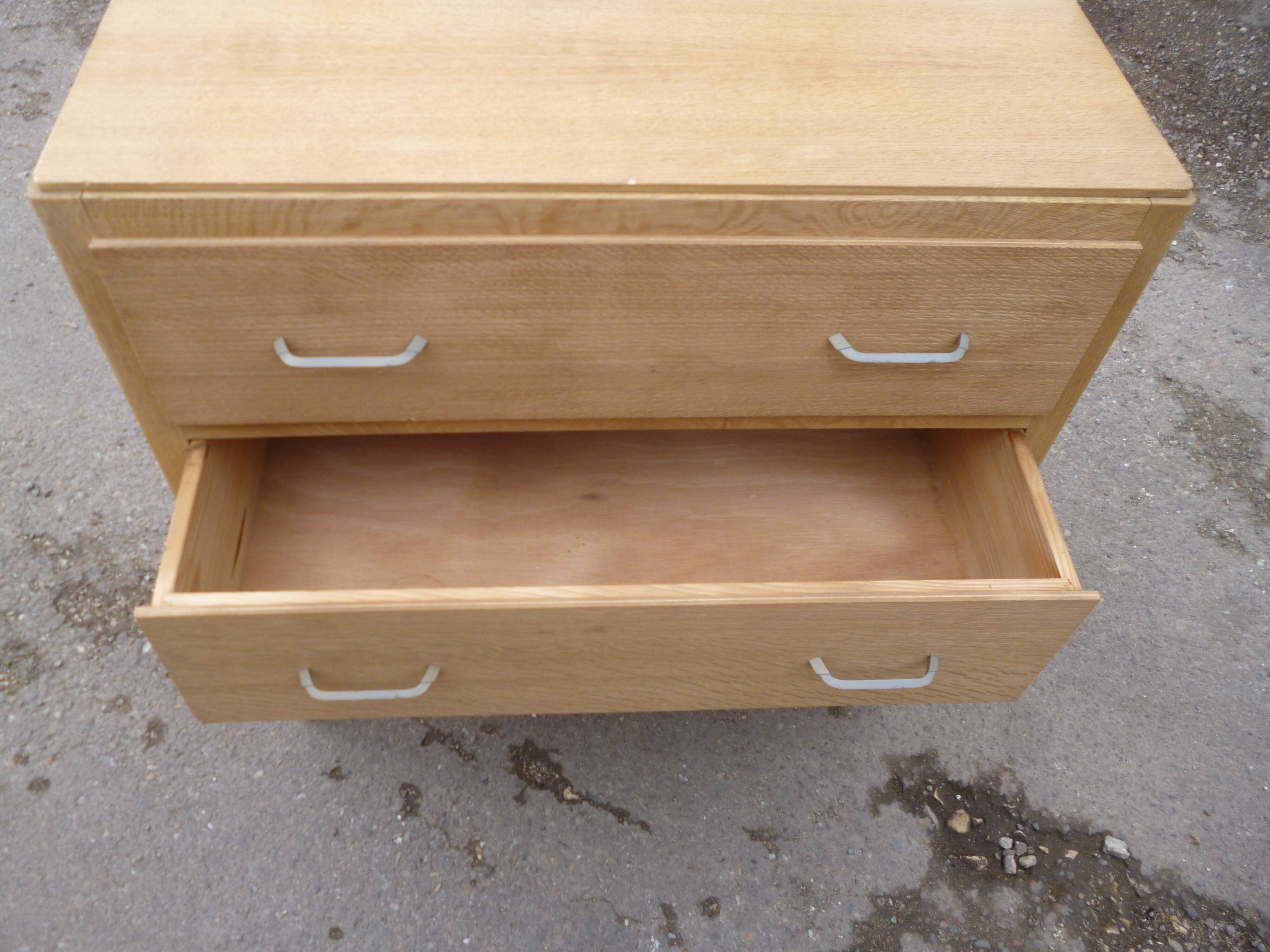 60 year oak chest of drawers