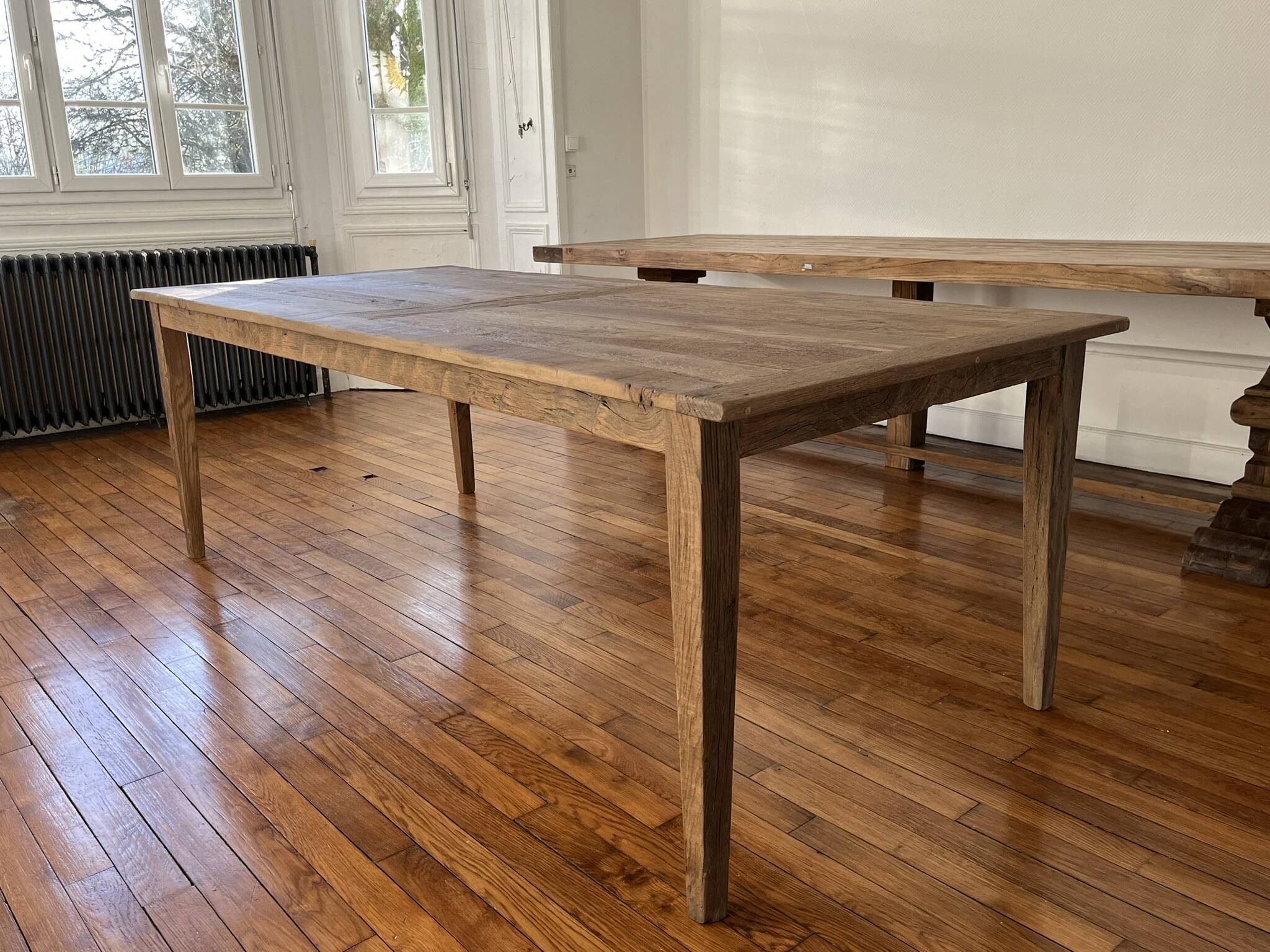Farm table in solid oak Provence - 250 cm in length