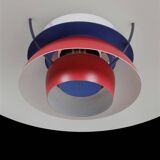 Louis Poulsen / Poul Henningsen “PH 5” pendant lamp / red / mid-century / Danish modern design / PH5