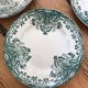 Series of 5 antique flat plates