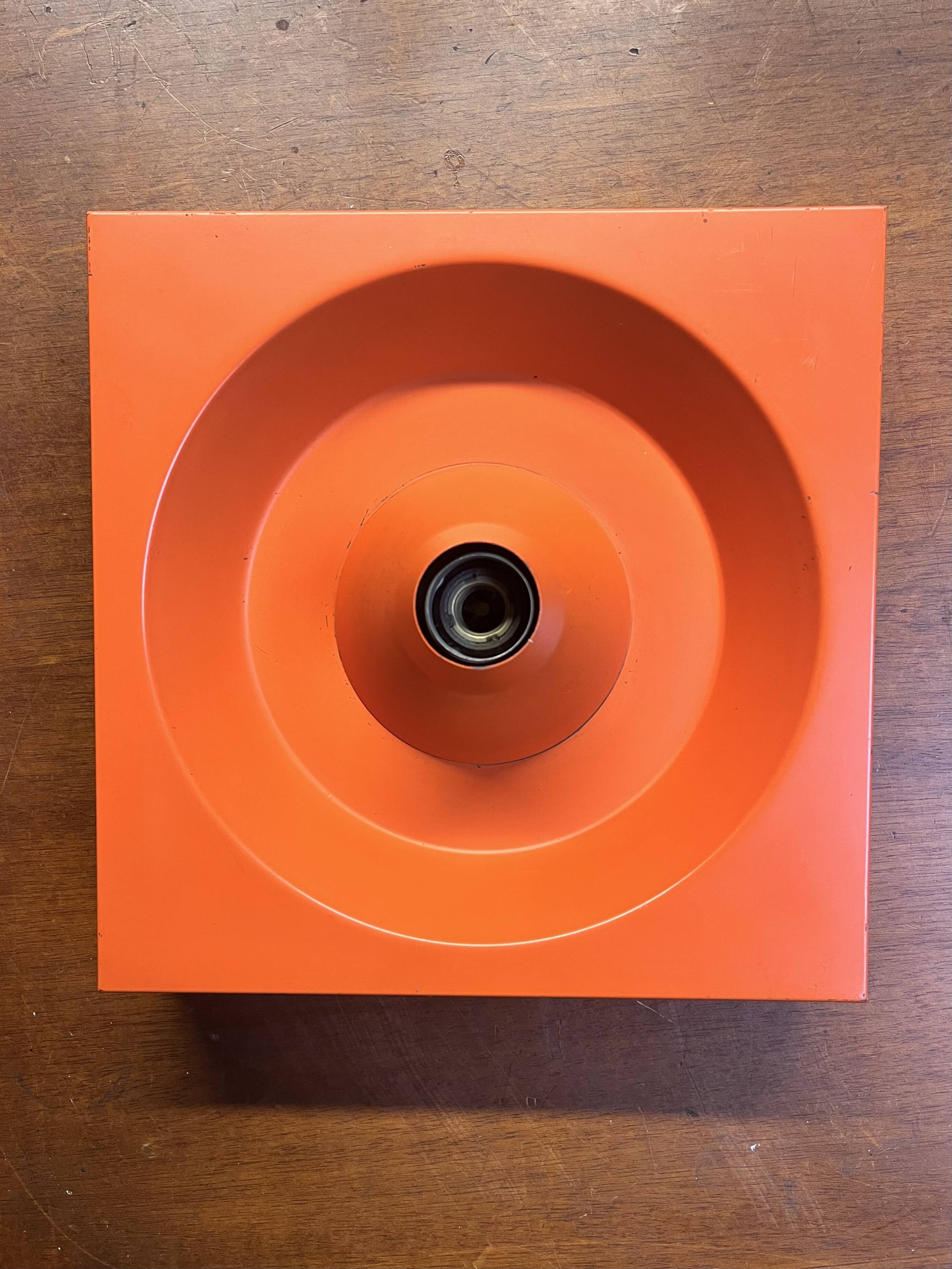 Orange wall lamp Klaus Hempel Kaiser Leuchten, 1970