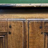 Very small rustic walnut sideboard.