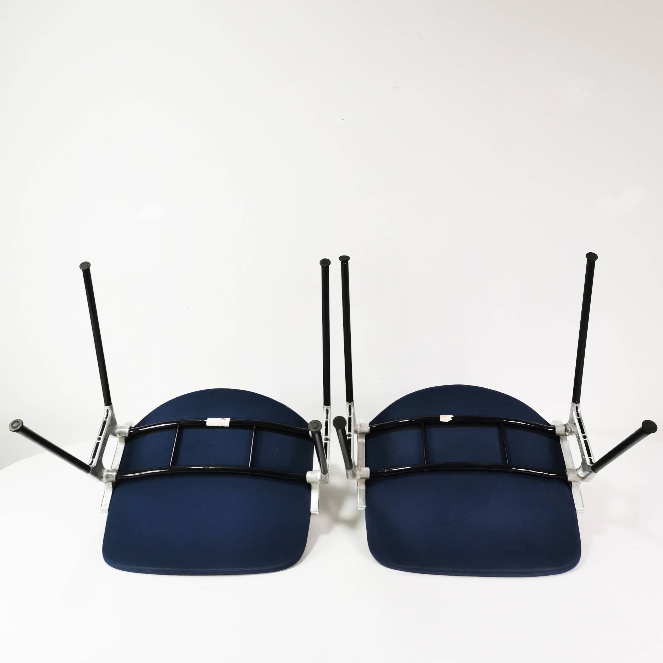 Pair of modernist chairs, Anonima Castelli, designed by G. Piretti, Italy