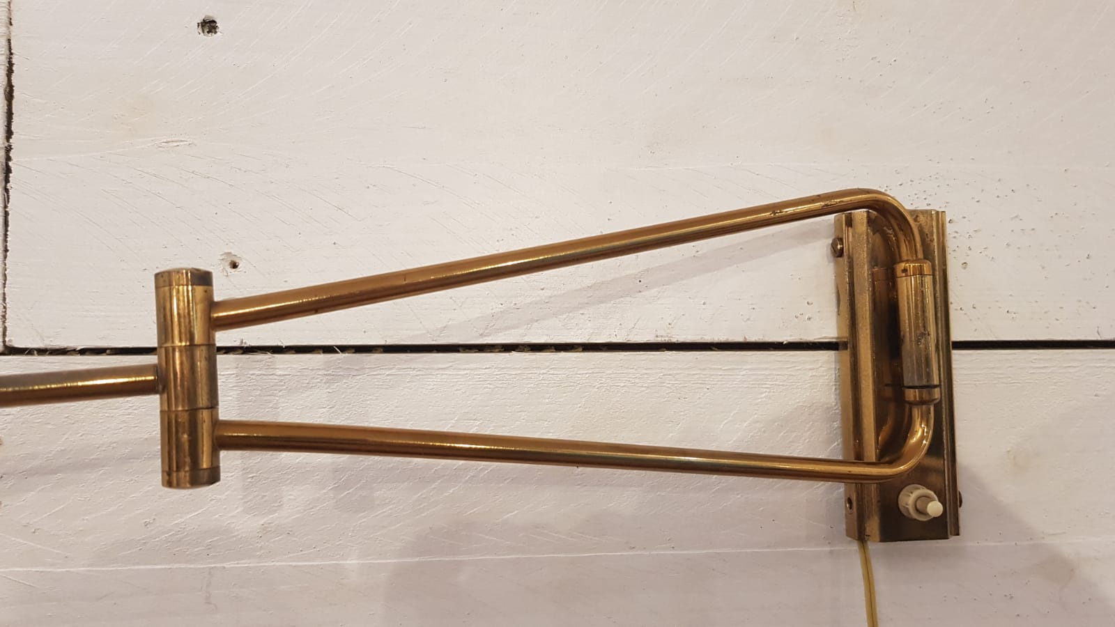 Wall lamp to double arms by René Mathieu to Lunel, 1950