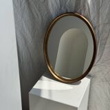 Miroir ovale doré classique 42x32